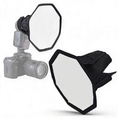 Produktbild von Softbox Diffusor Lichtformer Fotostudio - 20 cm - Achteckig - Faltbar