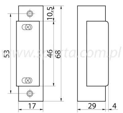 Produktbild von Elektromagnetischer Türöffner R-5 12 V reversioniert