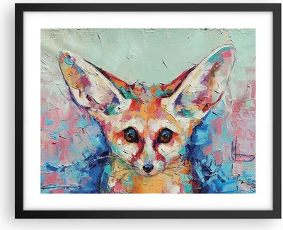 Produktbild von Gerahmtes Poster - Schwarzer Rahmen - Klein November Bunt - 50x40 cm - Wand Bild - Wanddeko - Wandbilder - Kunstposter - Wandposter - Bilderrahmen - Bilder - Kunstdruck - P2BAA50x40-4568