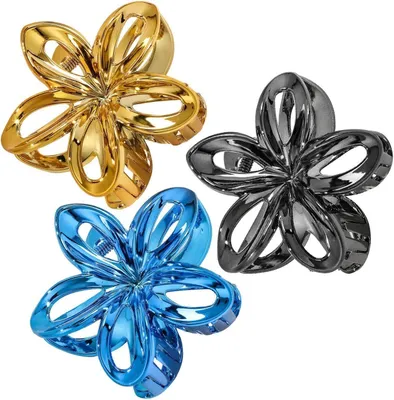 Productafbeelding van Bloemenhaarclips, 3-delige set
