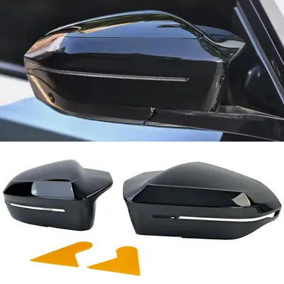 Produktbild von Spiegelkappen schwarz glänzend Spiegel Gehäuse für BMW 5er G60 G61 ab 2023