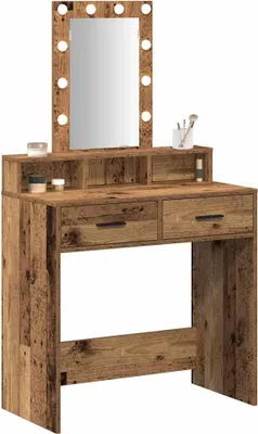 Obrázok produktu pre vidaXL Toaletný stolík s úložným priestorom hnedý 79 x 41 x 140 cm Materiál na báze dreva