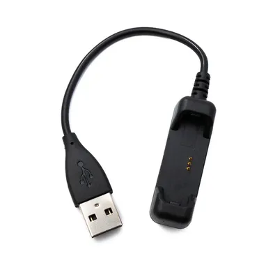 Obrázek produktu pro SYSTEM-S USB 2.0 kabel 10 cm nabíjecí kabel pro Fitbit Flex 2 Smartwach v černé barvě