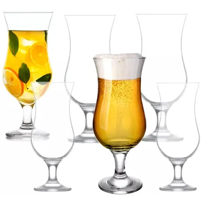Produktbild von Biergläser Cocktailgläser | 460 ml | 6 Stück SET | Becher Coffeeglas Grogglas Gläser Bier Eisgläser Bierkrug Bierglas Wassergläser Saftgläser