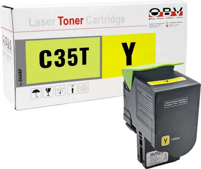 Produktbild von Kompatibler Toner für Sharp MX-C357F MX-C407P ersetzt MX-C35TY gelb - ca. 6.000 Seiten