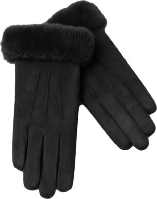 Produktbild von ASKSA Handschuhe Damen, Winter Handschuhe Warme Touchscreen Handschuhe Outdoor Sport Fahrradhandschuhe, Schwarz