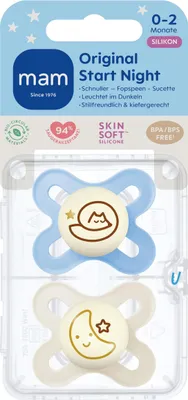 Immagine prodotto di MAM Original Start Night Silikon 0-2 blue 617014 9001616860324
