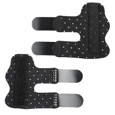 Produktbild von Fingerschiene verstellbar mit Aluminiumstütze – Fingerbandage stabilisierend, atmungsaktiv, für Alltag & Arbeit, 2 Stück