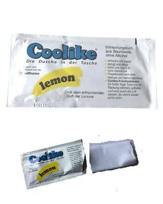 Produktbild von Erfrischungstücher mit Lemon-Duft, ideal für unterwegs oder nach dem Essen 10er Packung