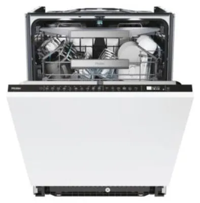 Produktbild von Haier XI 4A4M4PB, Voll integriert, Standardgröße (60 cm), Schwarz, Berührung, 3 Korb/Körbe, Schublade