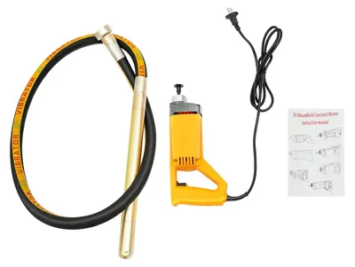 Produktbild von Elektrischer Betonrüttler - Hand-Betonvibrator - 1300 W - 2 m Rüttelflasche - 4300 U/min - 220 V EU-Stecker