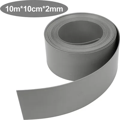 Obrázok produktu pre SWANEW Obruba trávnika Obruba trávnika 10 m Obruba záhonu 10 cm Vysoká stabilná kosiaca hrana Sivá