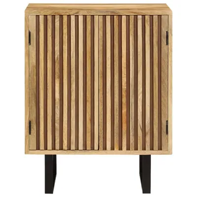 Image de vidaXL Buffet avec 2 portes 55x35x70 cm bois massif mangue