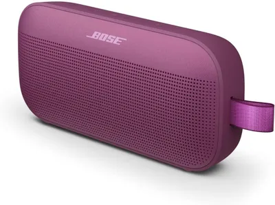 Produktbild von Bose SoundLink Flex Tragbarer Bluetooth Lautsprecher (2. Gen), Tragbarer Outdoor Lautsprecher, bis zu 12h Akkulaufzeit, Maulbeer-Rosa -Limited Edition