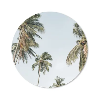 Produktbild von MuchoWow® Mauspad Mousepad Palmen - Sommer - Tropisch 30x30 cm - Mousepads - Maus Mat - Pad - Mausunterlage - Tischunterlage - Schreibtischmatten