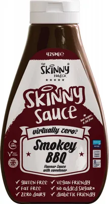 Produktbild von Skinny Foods Skinny Sauces (425ml) Smokey BBQ - Funktionelle Lebensmittel - Soßen/Sirupe