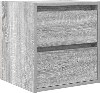 Produktbild von Wand-Nachttisch Grau Sonoma 38x34x40 cm