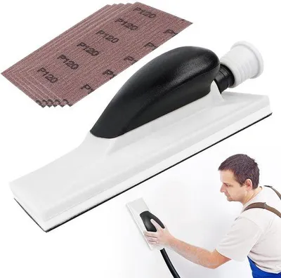 Productafbeelding van Handschuurmachine met Stofafzuiging - Inclusief 5 Net-Schuurstrips