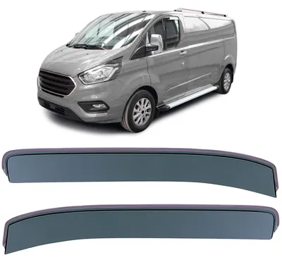 Für Ford Tourneo Transit Custom 12-23 Findabweiser Regenabweiser Schwarz Smoke in der Farbe Schwarz von Carparts-Online GmbH