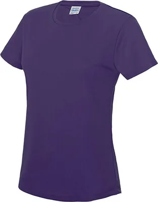 Immagine prodotto di Just Cool JC005 | Maglietta sportiva Girlie Cool + WRAP certificata - Colore: Viola - Taglia: XL