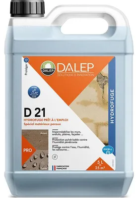 Image de Hydrofuge D 21 prêt à l'emploi bidon de 5l - DALEP - 102001803