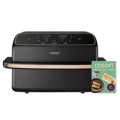 Produktbild von COSORI Dual Blaze TwinFry Compact Heißluftfritteuse 8,6 L 2700 W mit Dual Zone, PFAS-freie Keramikbeschichtung, SYNC & MATCH, CAF-TF801-CEUR