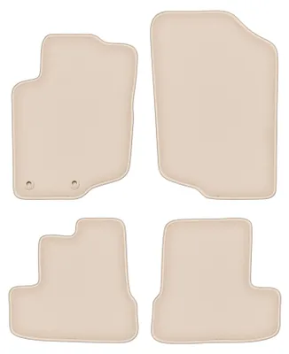 Immagine prodotto di Tappetini in velluto PREMIUM beige compatibili con Peugeot 207CC (2006-2012, coupé, cabriolet) – con fissaggi – su misura