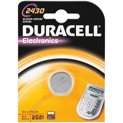 Image de DURACELL Pile bouton au lithium CR2430