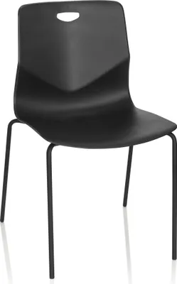 Produktbild von hjh OFFICE Vierfußstuhl T36 V Kunststoff Stuhl bis 130 kg belastbar