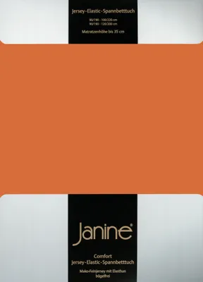 Produktbild von Janine JERSEY Spannbetttuch- 5007 200 X 200 rost-orange