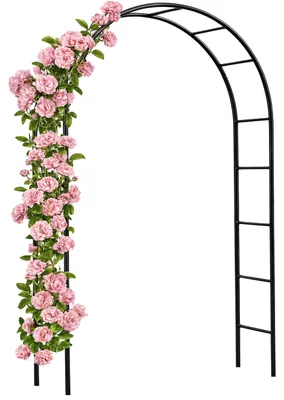 Produktbild von GARDEBRUK® Rosenbogen 240x140x37cm Metall Stabil Wetterfest Garten Rankgitter Rankhilfe Rankbogen Metallbogen Gartenbogen