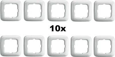 Produktbild von Busch-Jäger Reflex SI alpinweiß 10er Set (Rahmen 1-fach)