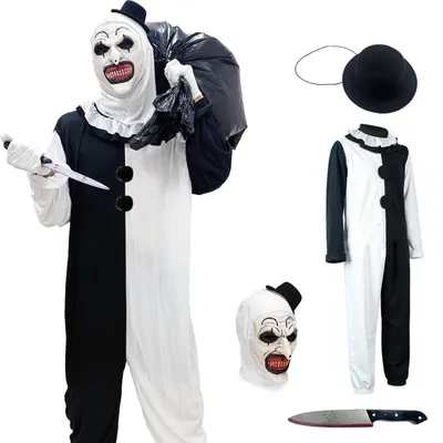 Immagine prodotto di Solidchoice - Costume da spaventoso con maschera e pugnale insanguinato per Halloween