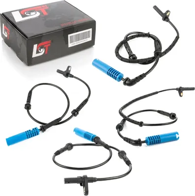 Produktbild von 4x ABS Sensor Raddrehzahlgeber Set vorne hinten für BMW 5er E60 6er E63 E64