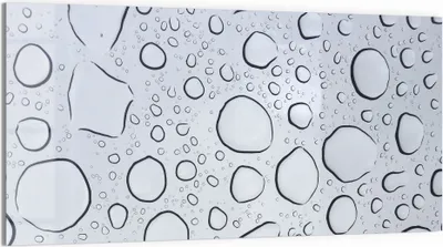 Produktbild von DEQORI Magnettafel Glas 100x50 cm 'Wassertropfenmuster' beschreibbar Whiteboard
