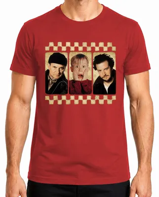 Imagen del producto de Camiseta para hombre, diseño "Kevin Alone at Home" (Mi Villano Favorito), clásico navideño, marca Harry Marv, color rojo, talla XL