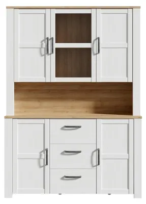 Produktbild von Buffet >BOHOL< in Eiche Nachbildung / Sibiu - 146,1x205,4x42cm (BxHxT)