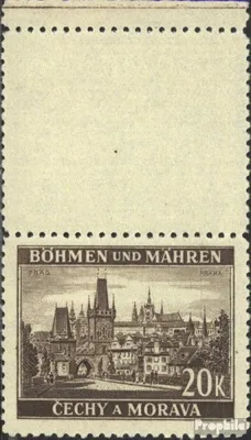 Produktbild von Briefmarken Böhmen und Mähren 1940 Mi 61LS mit Leerfeld postfrisch Freimarken