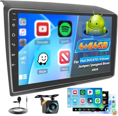 Zdjęcie produktu dla Radio samochodowe - Radio samochodowe - Radio multimedialne - Radio 1-DIN - Radio z Bluetooth - Radio z 9-calowym ekranem dotykowym