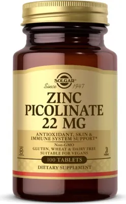 Productafbeelding van Solgar Dietary supplements Zinc Picolinate, BI5933