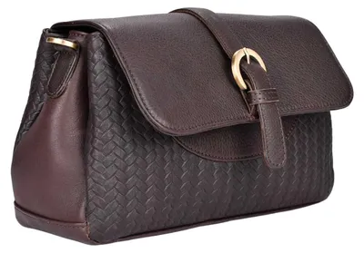 Zdjęcie produktu dla Beocca Lua skórzana torba na ramię, ze skóry garbowanej roślinnie, elegancka i wszechstronna, torba naramienna, ręcznie robiona, Ciemnobrązowy