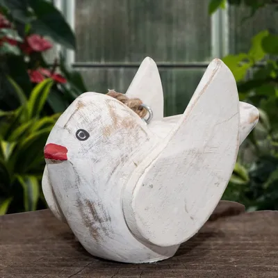 Produktbild von Holzfigur, Taube, Klein, Tiere, Tierfiguren, Dekoration