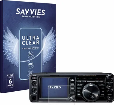Produktbild von 6x Für Yaesu FT-991A Schutzfolie Savvies Displayschutz Display Schutz Folie Klar Transparent