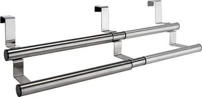 Produktbild von HI Geschirrtuch-Halter Ausziehbar Silbern