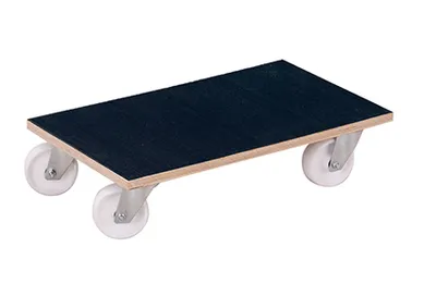 Produktbild von VARIOfit Möbelhund Kunststofflenkrollen Bereifung mit Riefengummimatte 2 Stück 500 kg Tragkraft 600x350x145mm