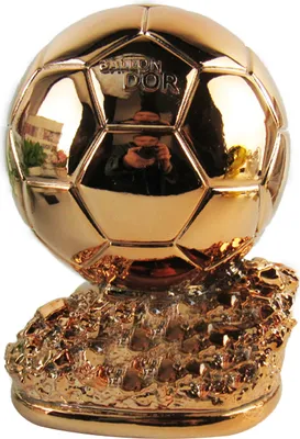 Produktbild von Goldene Fußballtrophäe, handgefertigt, galvanisiert, aus Kunstharz, europäischer Stil, Heimdekoration