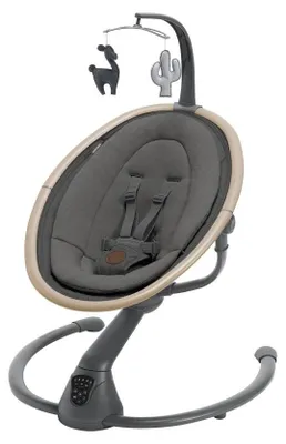 Produktbild von Maxi-Cosi Cassia Babywippe Elektrisch, 0–6 Monate, Babyschaukel Elektrisch,12 Melodien, 360°-Sitzdrehung, automatische Bewegungserkennung, Beyond Graphite