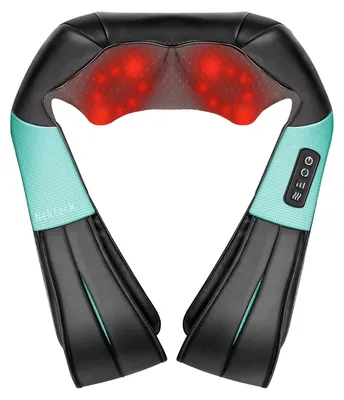 Produktbild von Nackenmassagegerät Schultermassagegerät Massagepistole - 8 Massageköpfe - 3 Geschwindigkeitsstufen - Blau