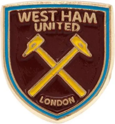 Produktbild von West Ham United FC - Wappen - Abzeichen - Metall BS2904 (Einheitsgröße) (Braun/Weiß)