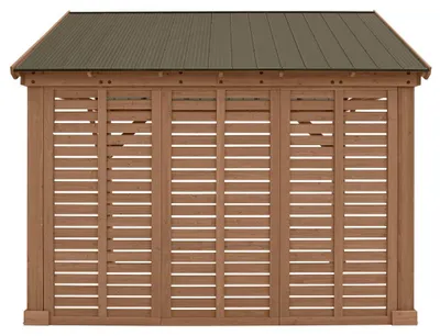 Produktbild von Westmann Seitenwand für Holz Pavillon Yukon 14x12 braun